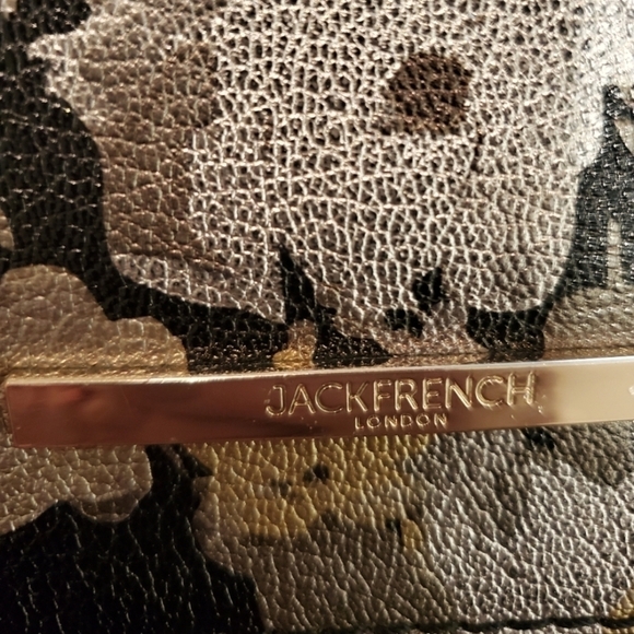 LEATHERJACK FRENCH London Messenger  Cross Body Floral Bag  EUC - Picture 16 of 16